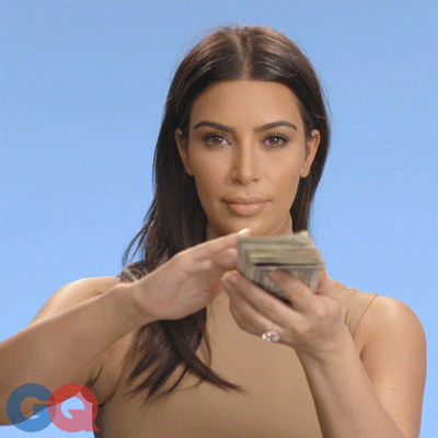 Kim Kardashian rozhazuje stodolarovky